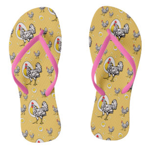 Chinelos Galinhas Retro