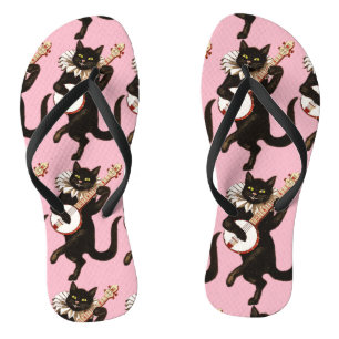 Chinelos Gato que joga o banjo Thunder_Cove
