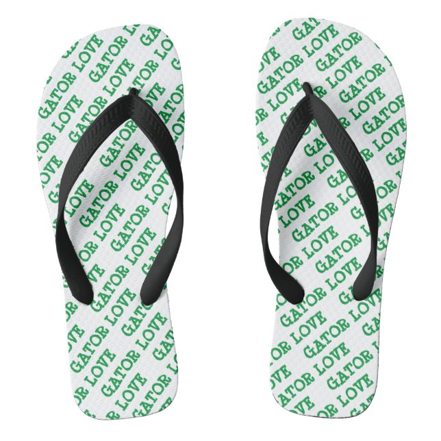 Chinelos Gator Love com Azulejos Verdes (Pé da cama)
