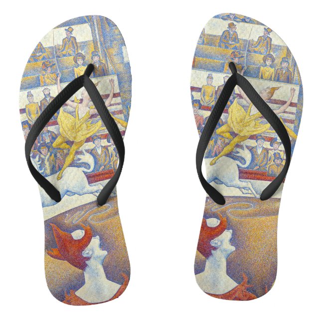 Chinelos Georges Seurat - O Circo (Pé da cama)