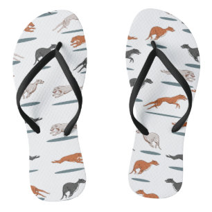 Chinelos Greyhound Pattern