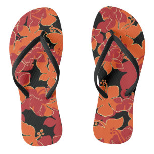 Chinelos Hanalei Hawaiian Hibiscus Camo Floral