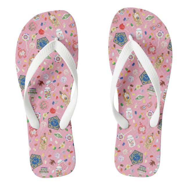 Chinelos HARRY POTTER™ | Sapos de chocolate e padrão de doc (Pé da cama)