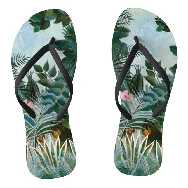 Chinelos Henri Rousseau - A Selva Equatorial (Pé da cama)
