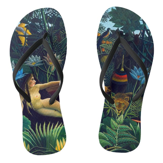 Chinelos Henri Rousseau - O Sonho / Le Reve (Pé da cama)