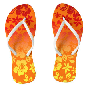 Chinelos Hibiscus havaiano da mistura da ilha floral