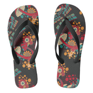 Chinelos Hippie Soul Trip Summer Vintage Mushroom