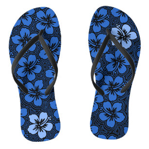 Chinelos Ilha Floral Havaiana - Sotaque Hibiscus Pinstriped