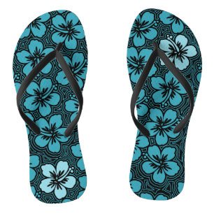 Chinelos Ilha Floral Havaiana - Sotaque Hibiscus Pinstriped