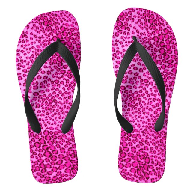 Chinelos Impressão/Chinelos do Leopardo Rosa (Pé da cama)