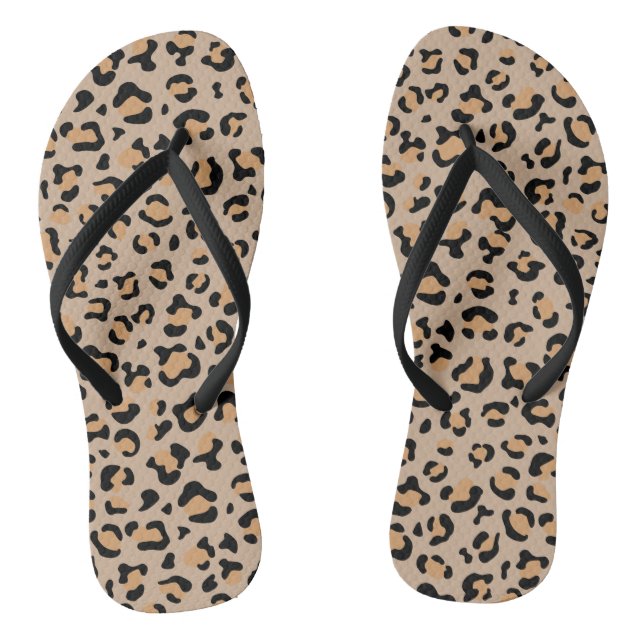 Chinelos Impressão Leopardo, Manchas Leopardo, Leopardo Cas (Pé da cama)