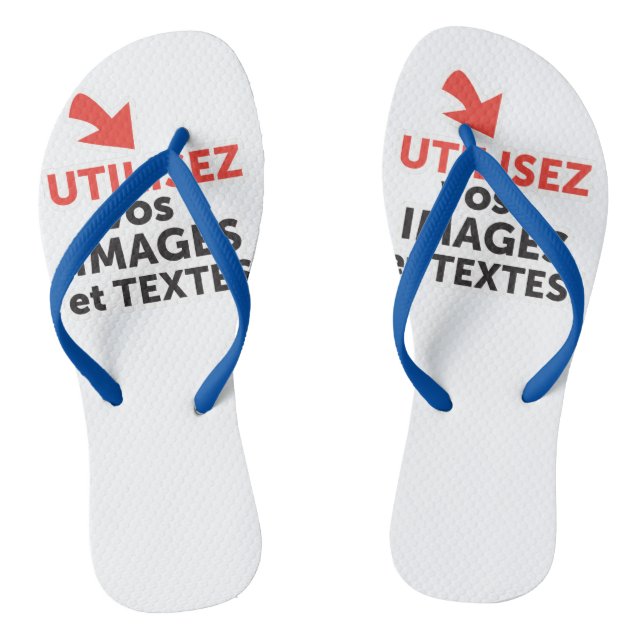 Chinelos Imprimer vos design en ligne DIY en Français (Pé da cama)