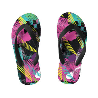 Chinelos Infantis Abstrato sem emendas, moda de meninas e meninos, c