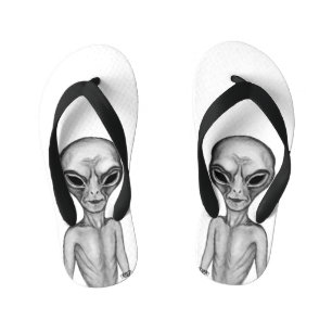 Chinelos Infantis Alienígena Cinzento, Eu quero acreditar