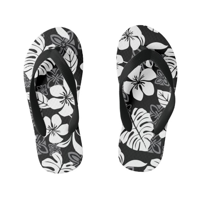 CHINELOS INFANTIS ALOHA SEXTA-FEIRA (NEGRO E CINZA) (Pé da cama)