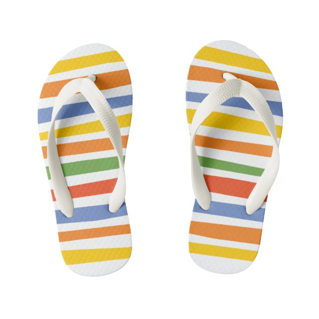Chinelos Infantis As correções| Striped multicolor (Pé da cama)