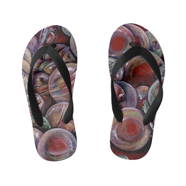 Chinelos Infantis Bolinhas Vermelhas de Natal (Pé da cama)
