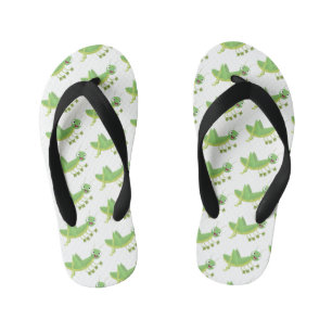 Chinelos Infantis Cartoon verde-gafanhoto