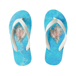 Chinelos Infantis Conch Shell "Beach Life"