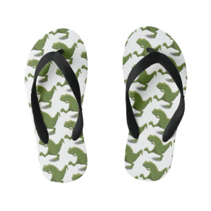 Chinelos Infantis Engraçado humor de desenho animado de T rex dinoss