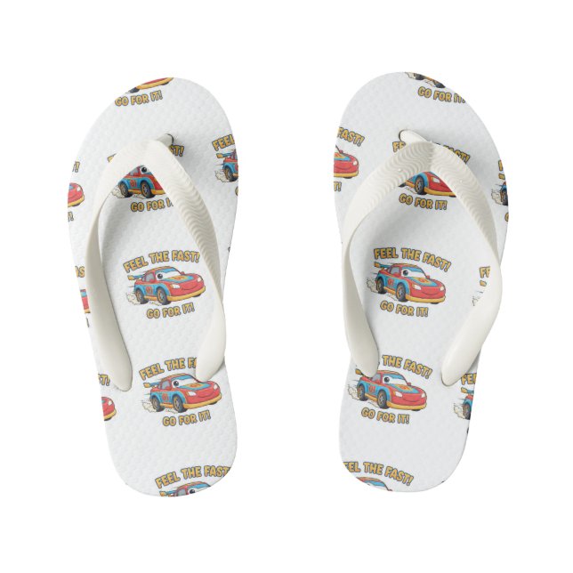 Chinelos Infantis "Feel The Fast" Junior Racer Edition (Pé da cama)