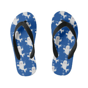 Chinelos Infantis Figura de desenho animado de bolhas de baleia belu