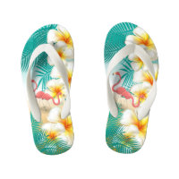Flamingos em um Design de praia tropical teal
