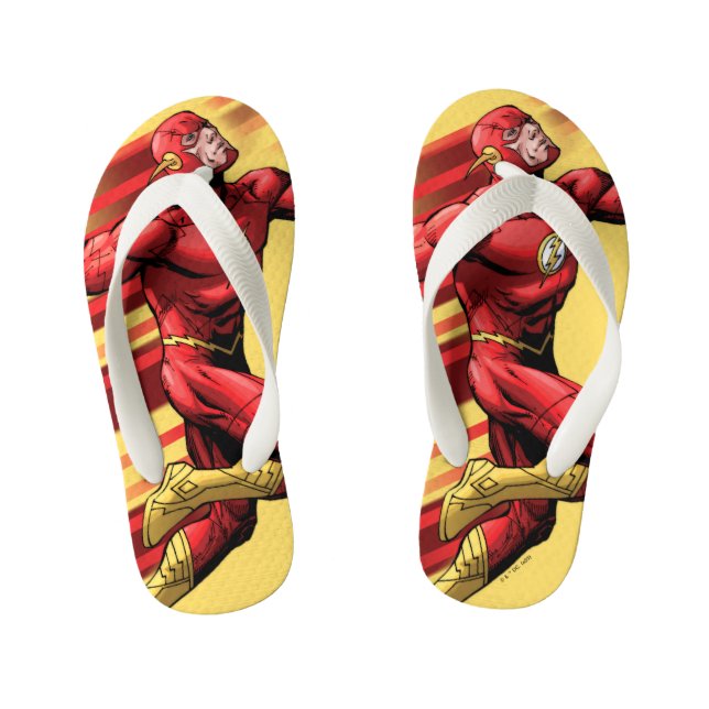 Chinelos Infantis Flash em execução (Pé da cama)