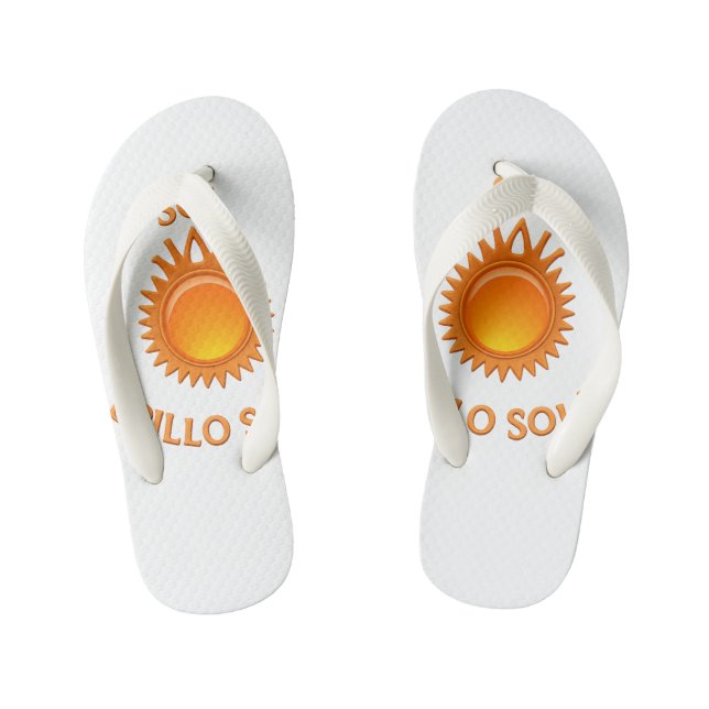Chinelos Infantis Flip Flops with Sol Brillo Sola Logo | Inspiration (Pé da cama)