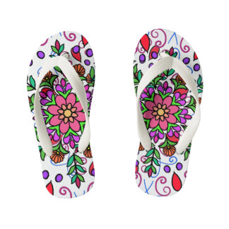 Chinelos Infantis Floral Mandala Sandle