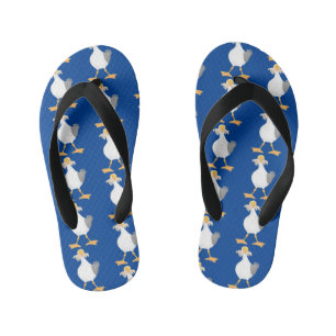 Chinelos Infantis Gaivota engraçada com desenho francês