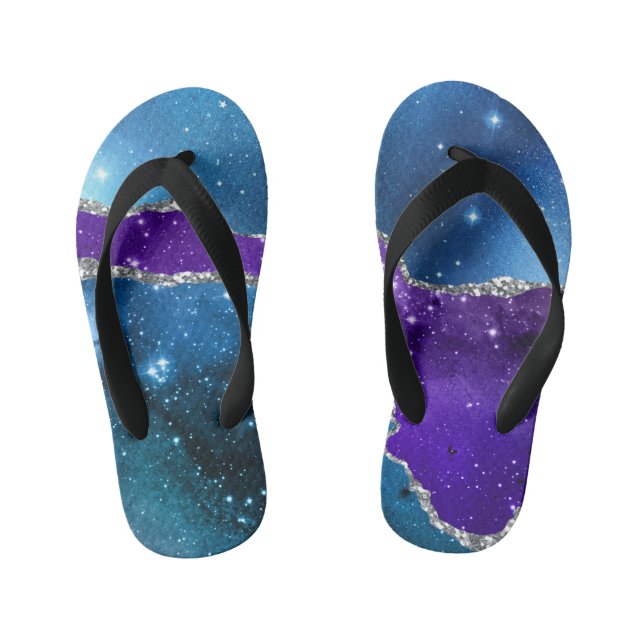 Chinelos Infantis Galaxy Agate Series Design 16 (Pé da cama)