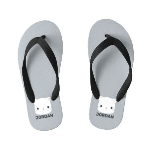Chinelos Infantis Gatinho Fofo com Nome Personalizado