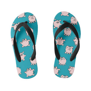 Chinelos Infantis História em quadrinhos Pig de Cartoon Engraçado