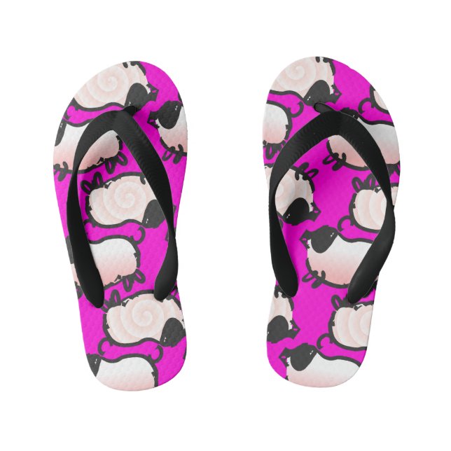 Chinelos Infantis Humoroso 1 Ano De Suíno 2019 Escolher Crianças Col (Pé da cama)