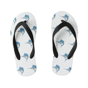 Chinelos Infantis Ilustração de desenho animado de peixe-espada