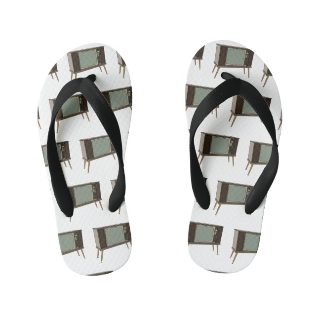 Chinelos Infantis Ilustração de desenho animado de televisão (Pé da cama)