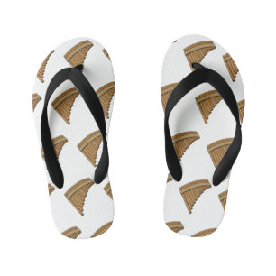 Chinelos Infantis Ilustração de desenho animado em flauta/panuccões