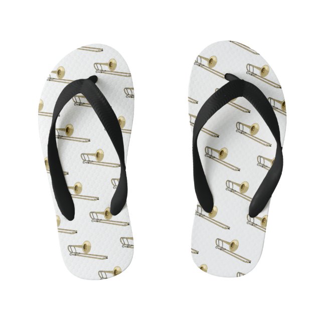 Chinelos Infantis Ilustração de desenho animado Trombone (Pé da cama)