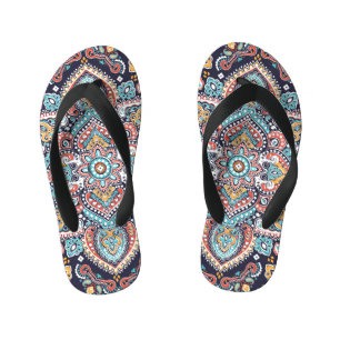 Chinelos Infantis Indian Paisley: Padrão Étnico de Mandala