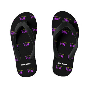 CHINELOS INFANTIS NA MODA MODERNO PERSONALIZÁVEL NEGRO VERIFICADO CO