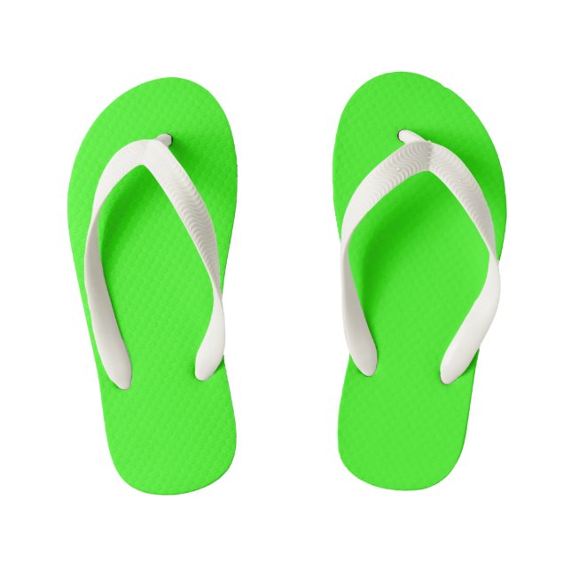 Chinelos Infantis Neon Verde (Pé da cama)