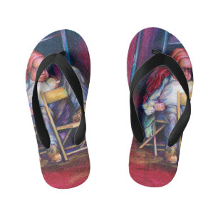 Chinelos Infantis Norman prefere desenhar enquanto dorme