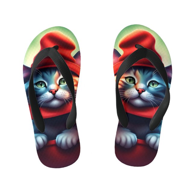 Chinelos Infantis o gato mago (Pé da cama)