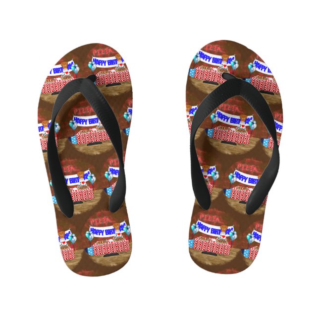 Chinelos Infantis Oliver O Otter tem 6 anos! Feliz aniversário (Pé da cama)