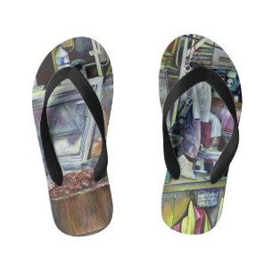 Chinelos Infantis Onde está o Curry da Cabeça de Peixe? Singapura