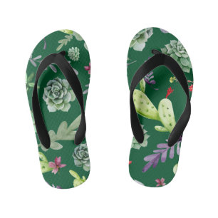 Chinelos Infantis Padrão Cactus 3