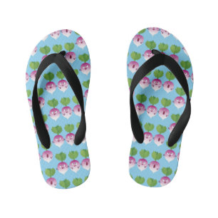 Chinelos Infantis Pedra de desenho animada de verduras e legumes