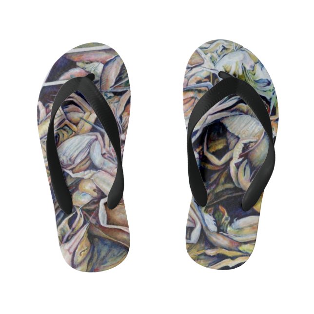 Chinelos Infantis Pense fora da caixa (Pé da cama)