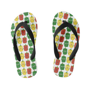 Chinelos Infantis Pimenta-de-sino-branco capsicum trio cantando cart